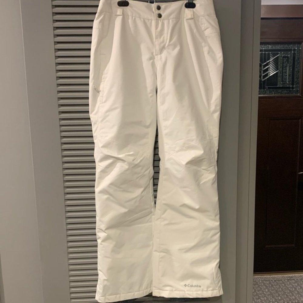 Columbia Omni-Tech White Small Snow Ski Pants